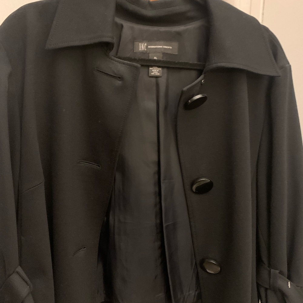 INC International Concepts Women's Black waist length jacket/Coat NWOT
